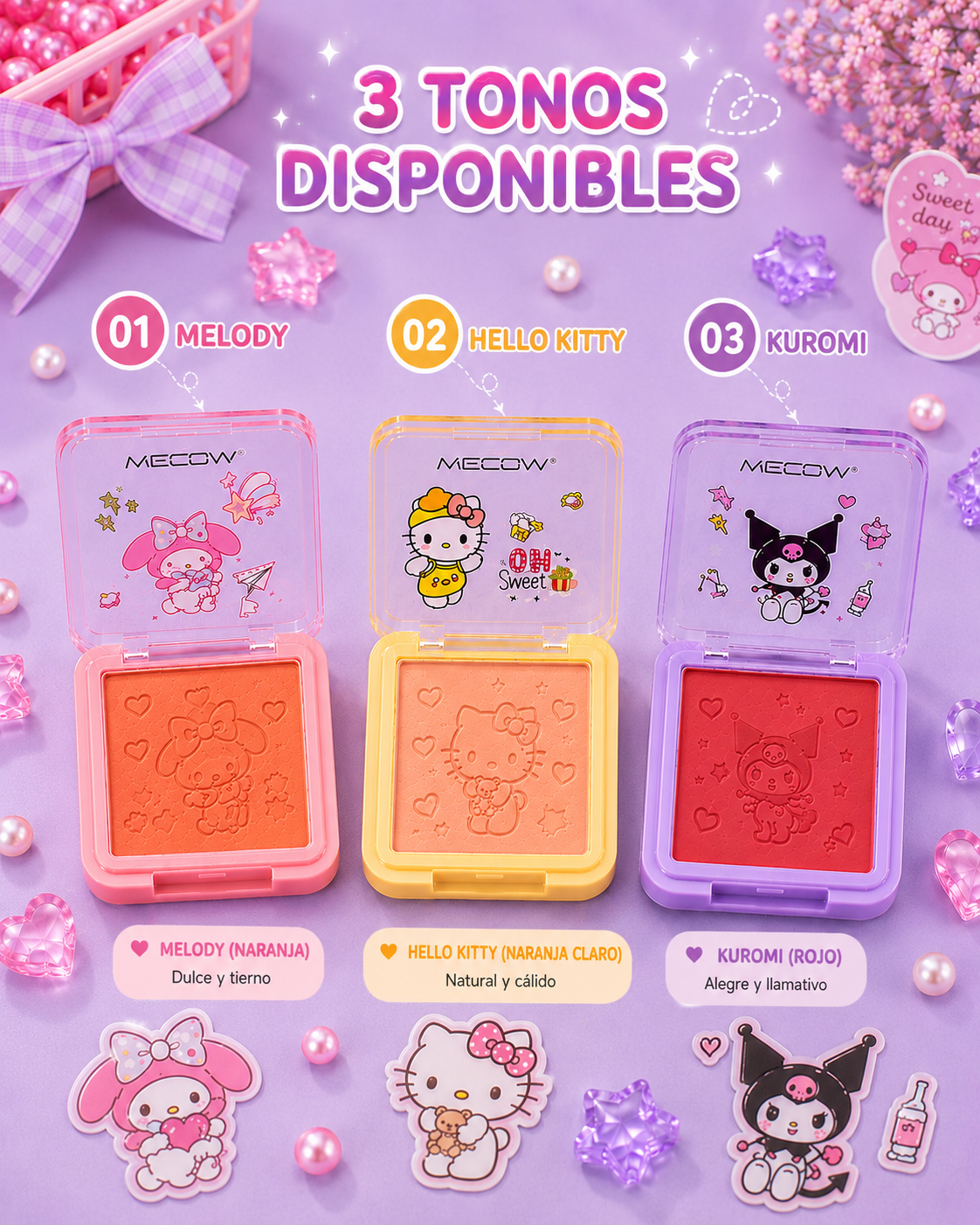 Blush compacto Sanrio