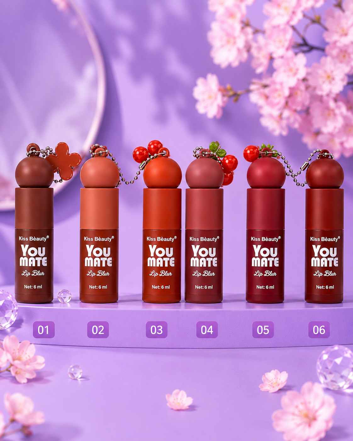 Labial velvet Cherry