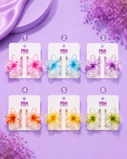 Dúo mini hawaiano glitter
