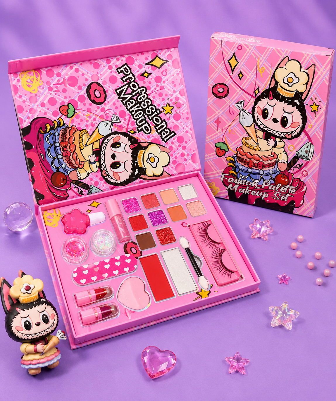 Paleta de maquillaje labubu