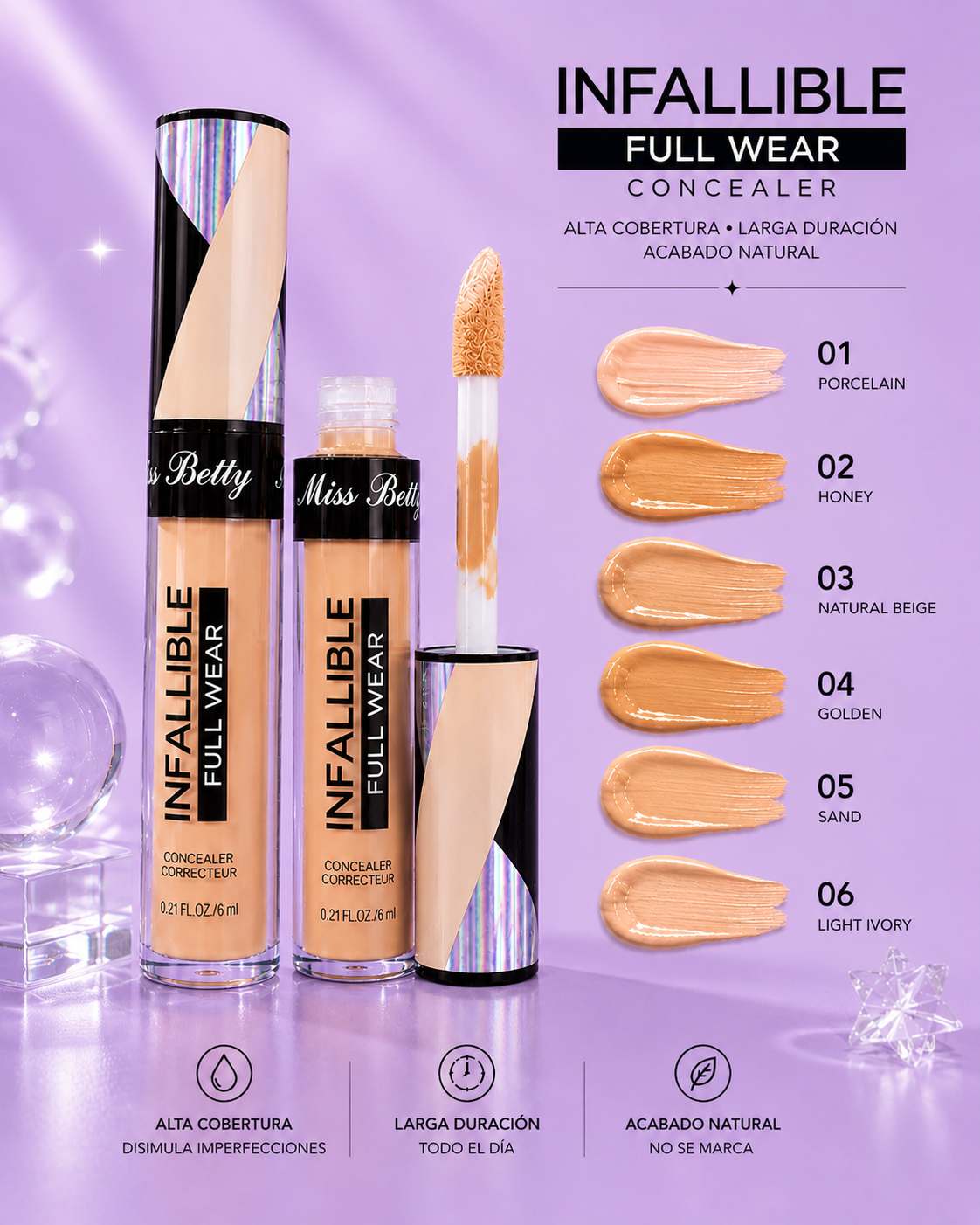 Corrector liquido infalible miss betty