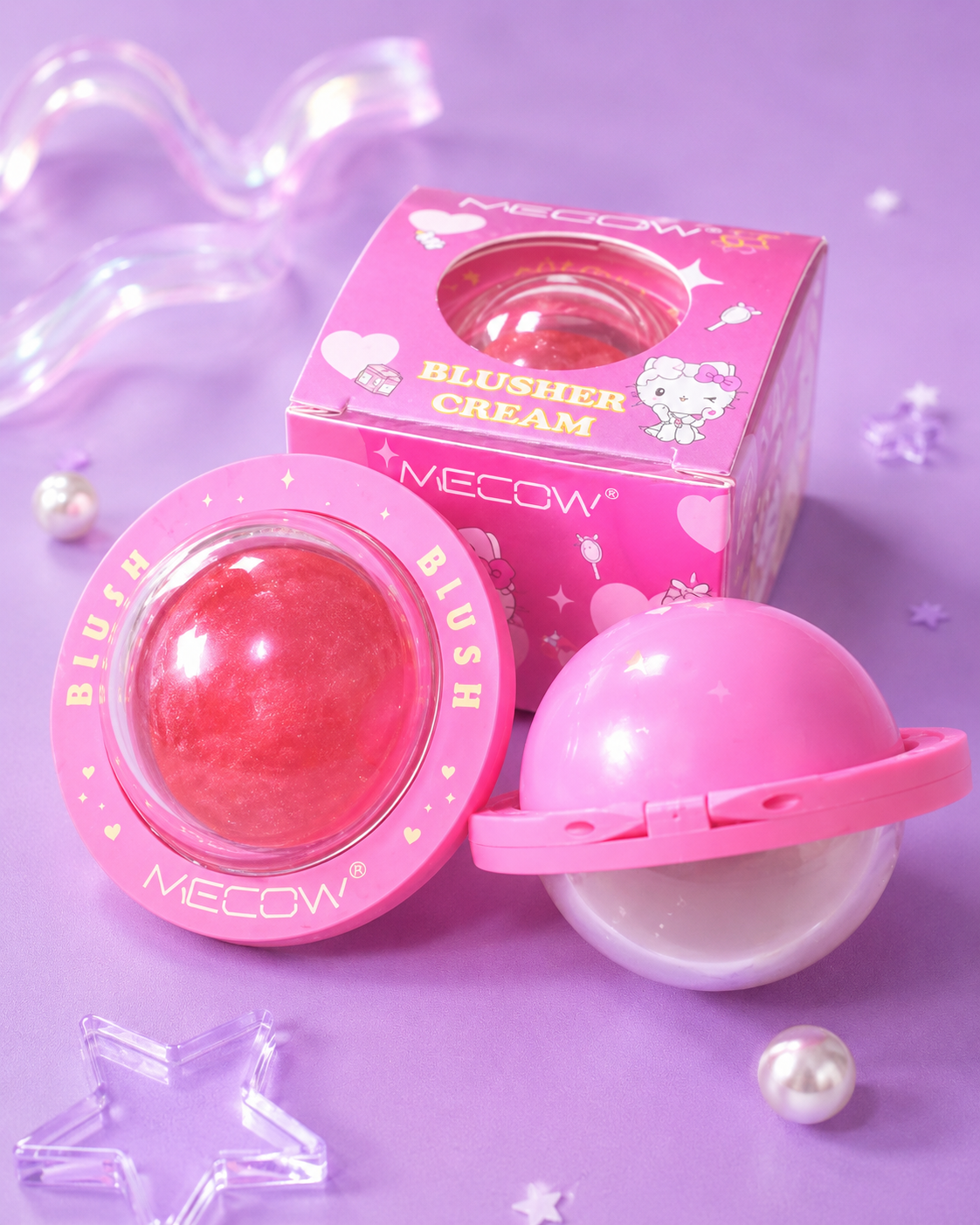 Blush en crema hello kitty espacial