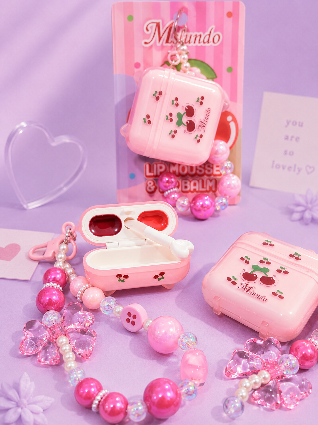 Labial AirPods con llavero