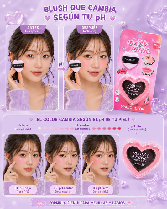 Blush mágico con borla
