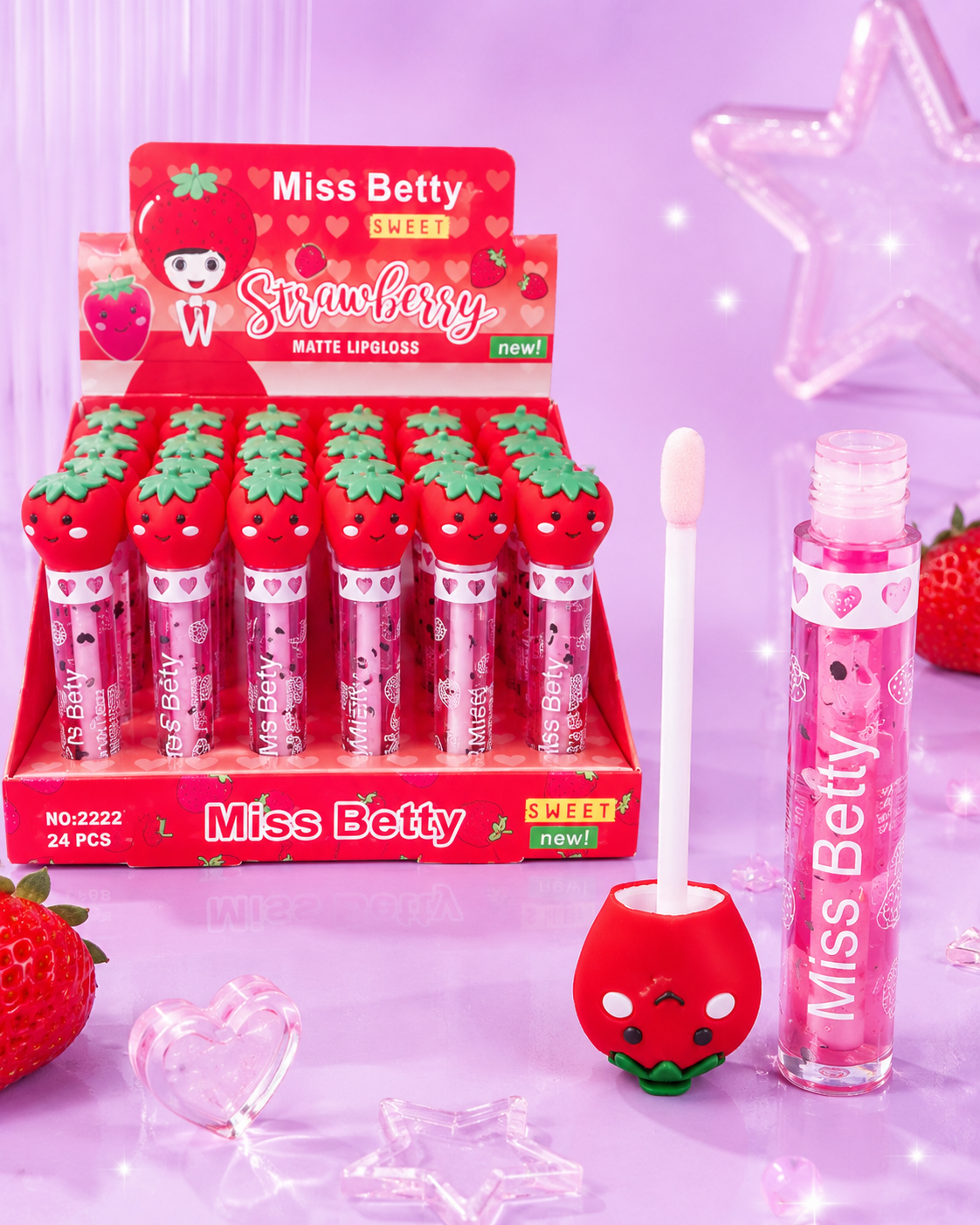 Lip oil de fresita 3D