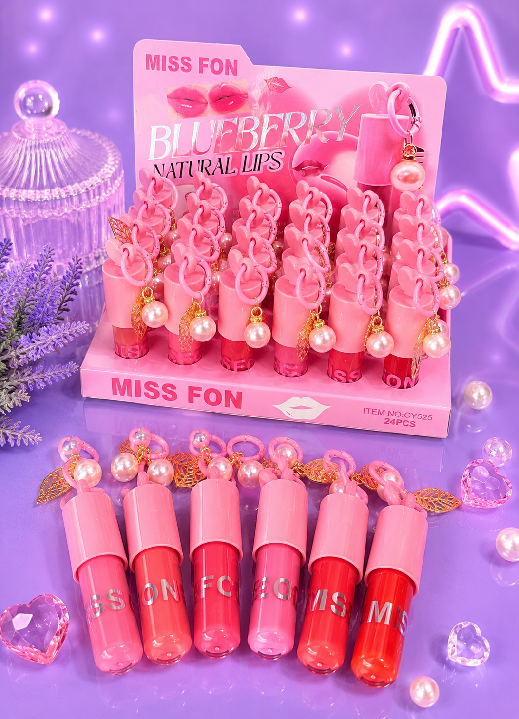 Lip gloss hoja dorada