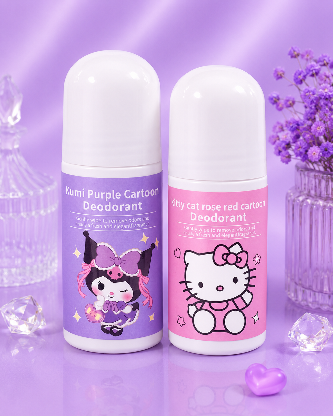 Desodorante roll on de Sanrio