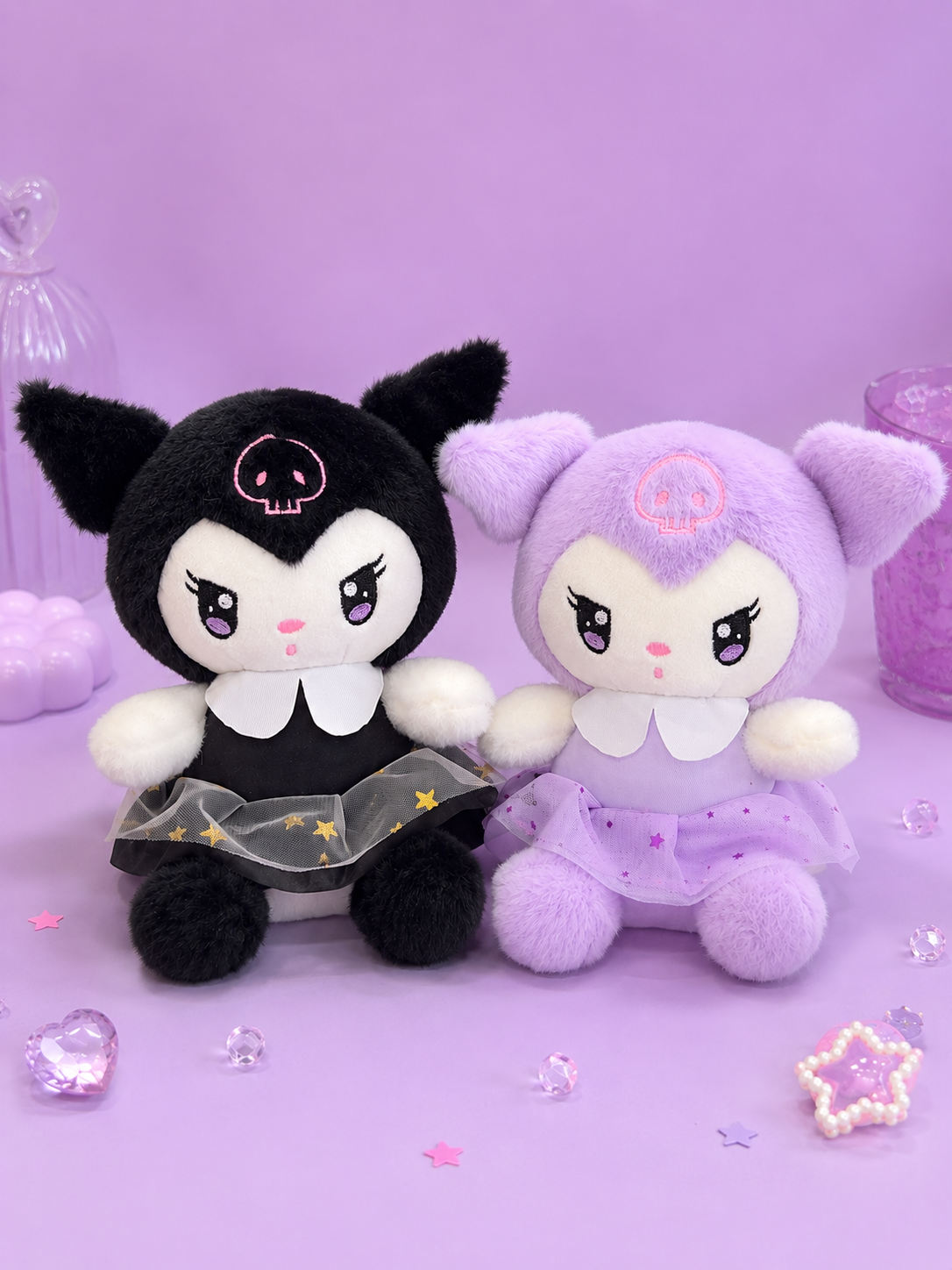 Peluche kuromi vestido de estrellas 22cm