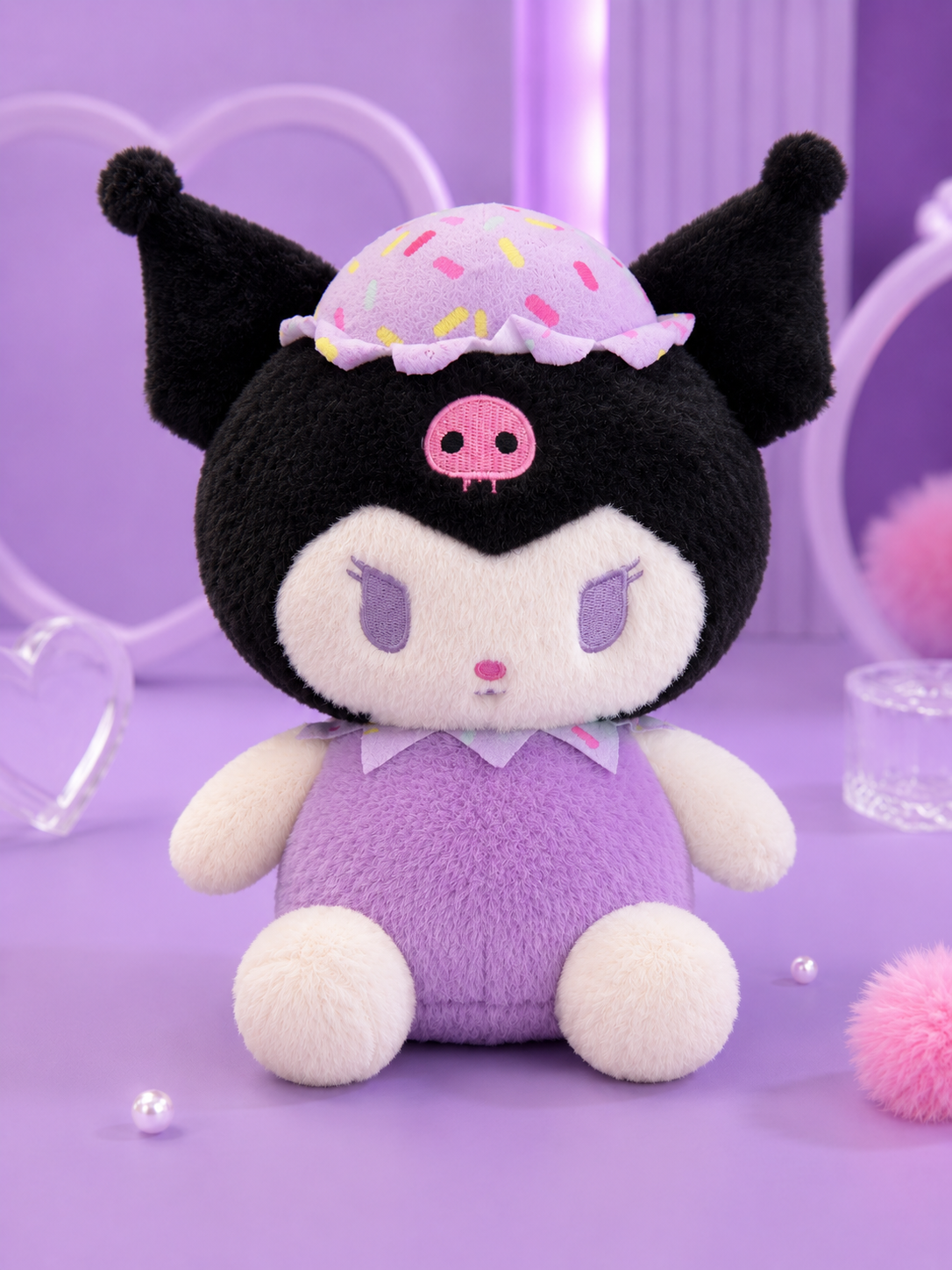 Peluche kuromi gorro de helado 35cm