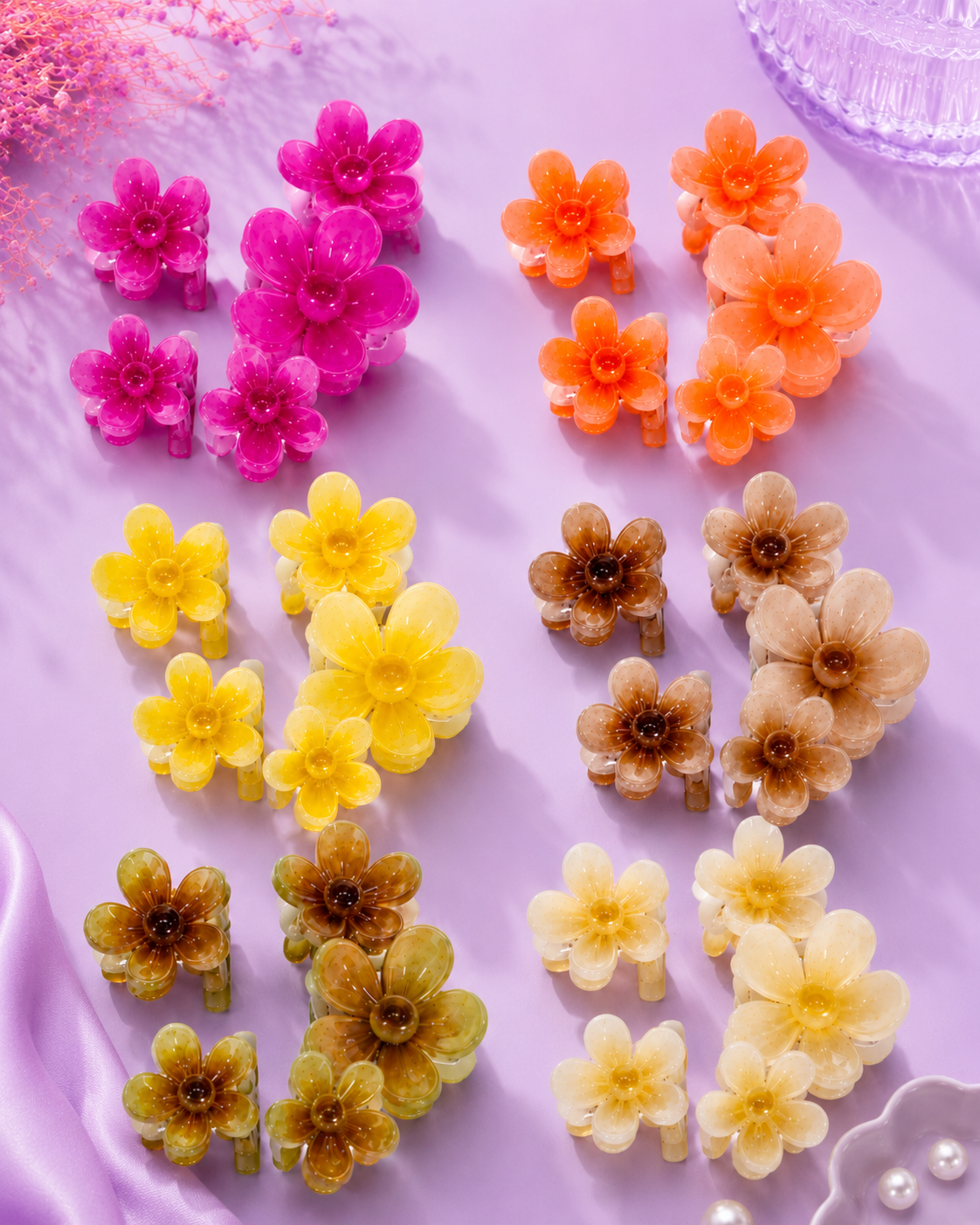Set 3 en 1 flor redonda