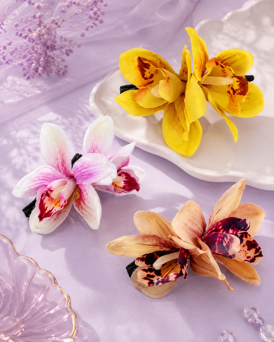 Pinza doble orquídea