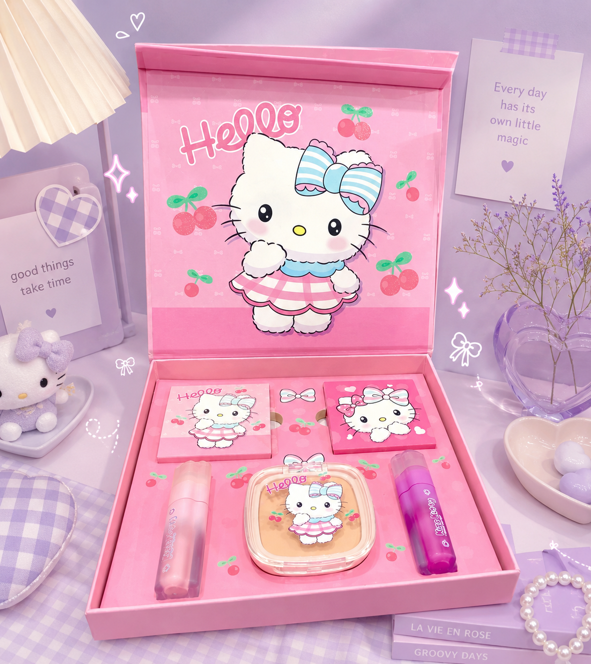 Set de maquillaje de hello kitty