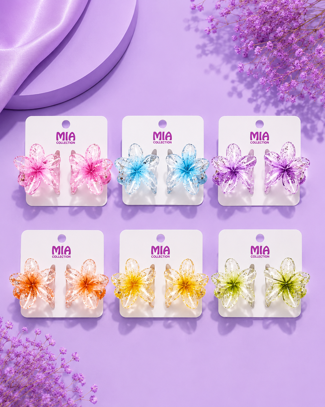 Dúo mini hawaiano glitter