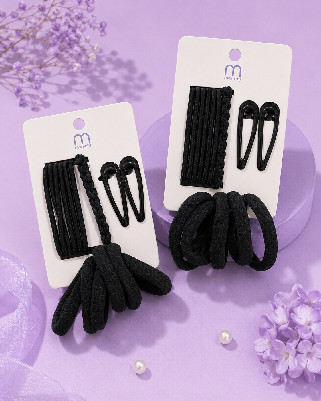 Set de scrunchie y pinzas