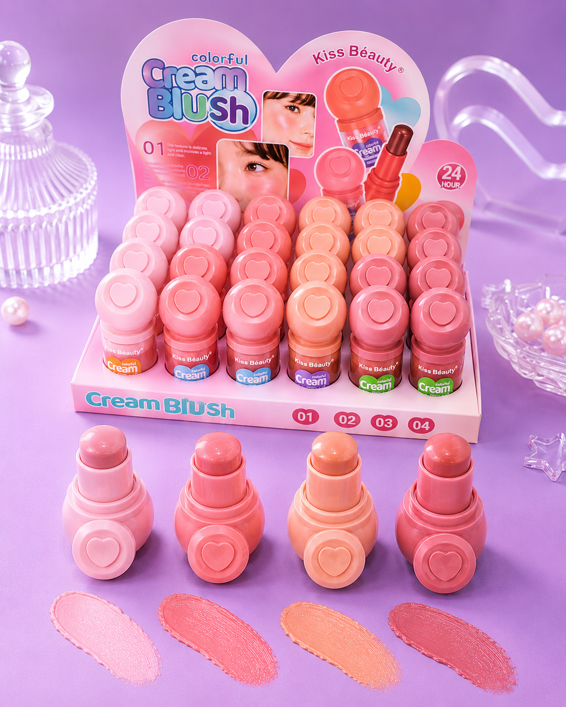 Blush en barra kiss beauty