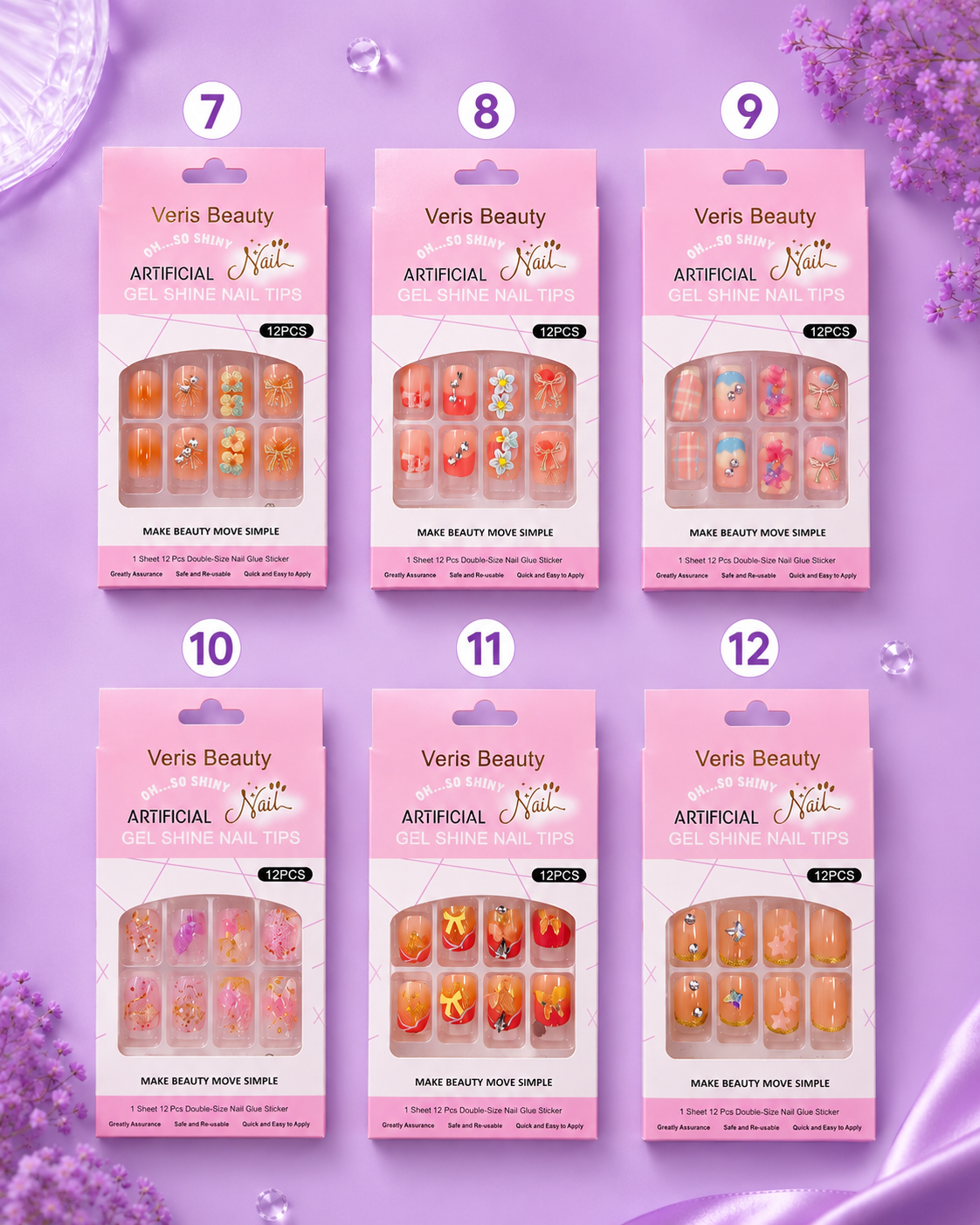Uñas press on beauty nails