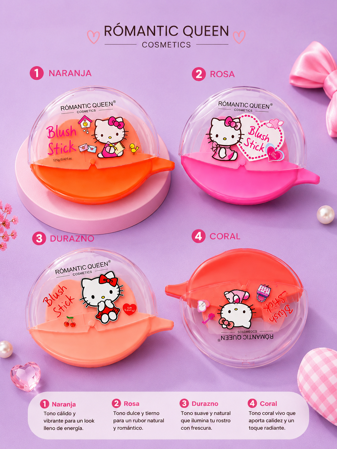 Blush en barra kitty