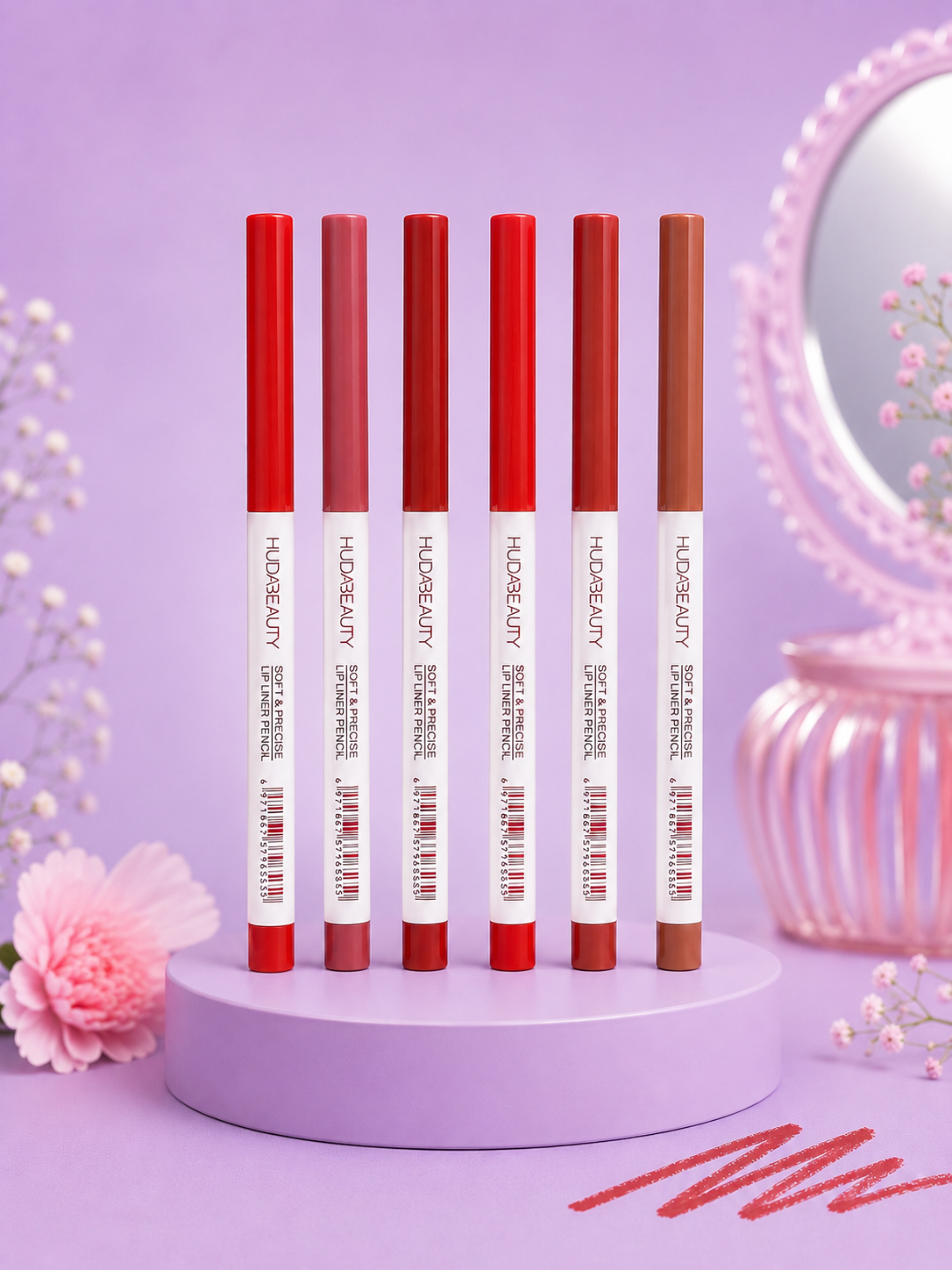 Delineador retráctil hudabeauty de labios