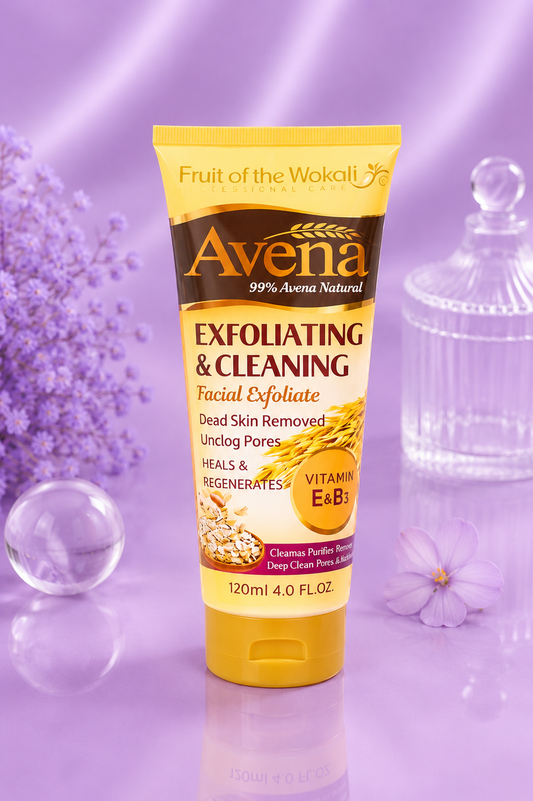 Exfoliante facial de avena