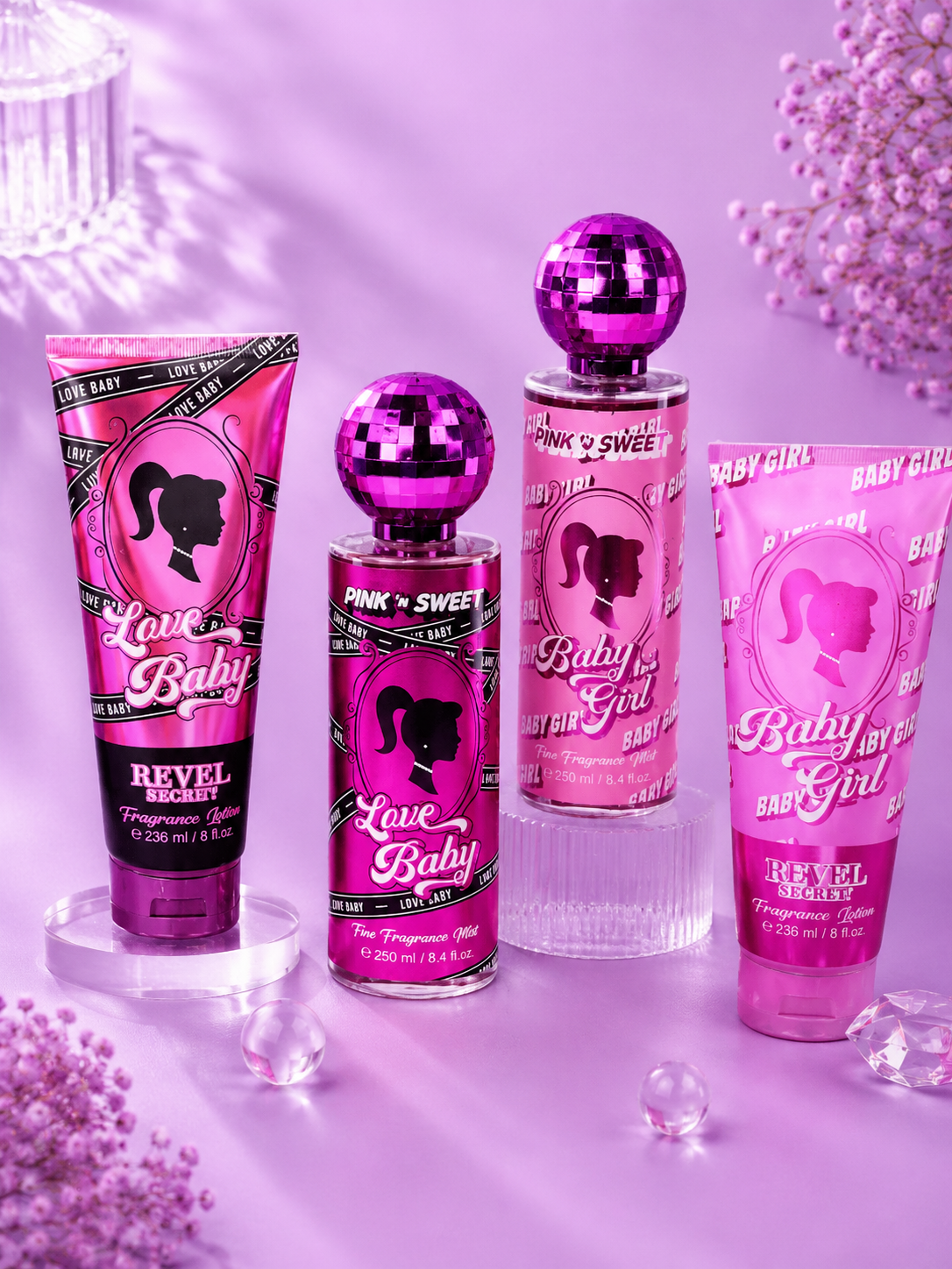 Dúo de splash y crema Barbie