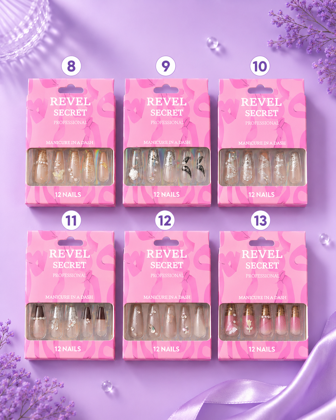 Uñas press on revel secret