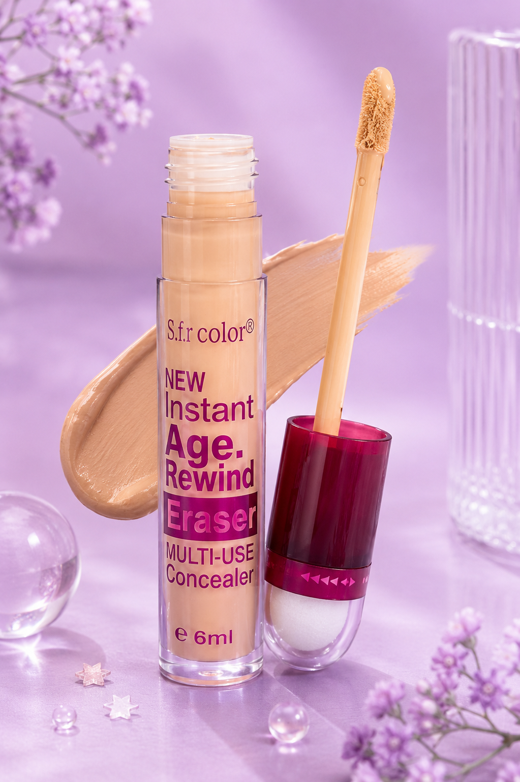 Corrector liquido con esponja