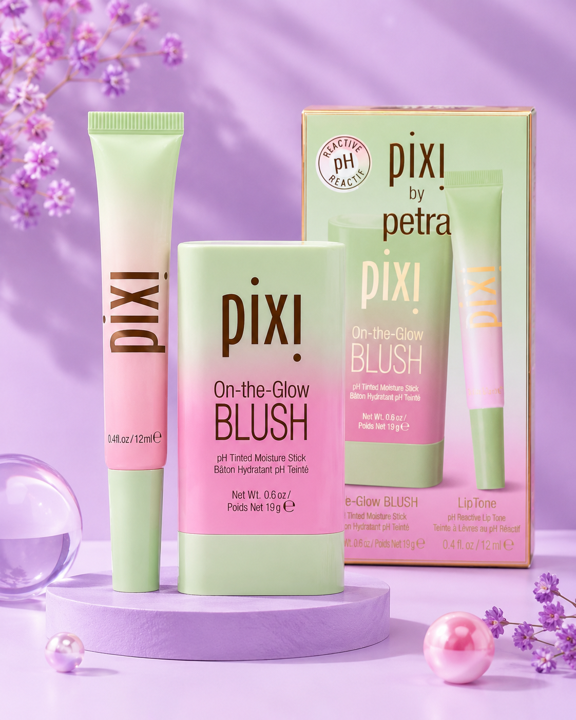 Set pixi blush en barra + gloss