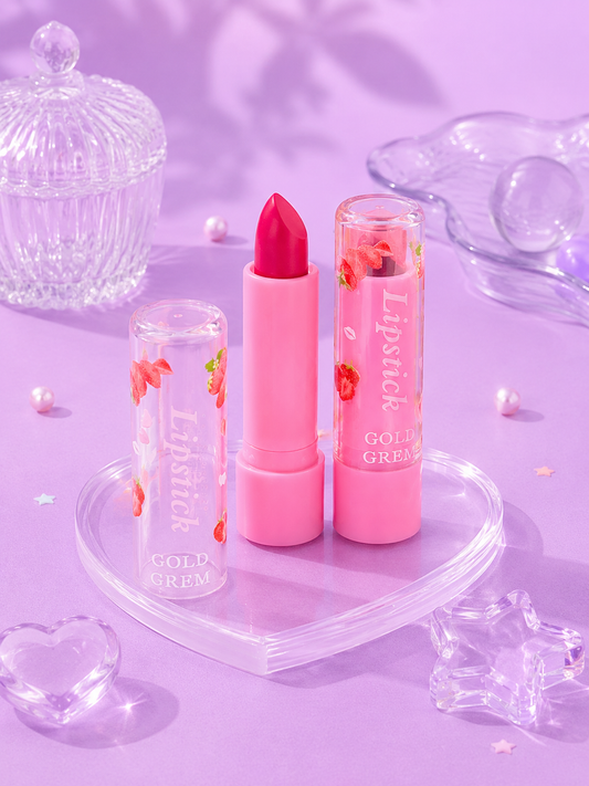 Labial mate rojo fresita