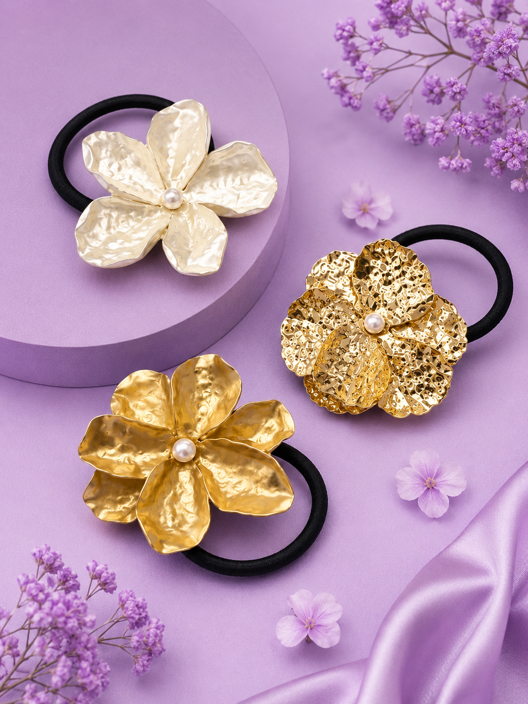 Cola flor metal