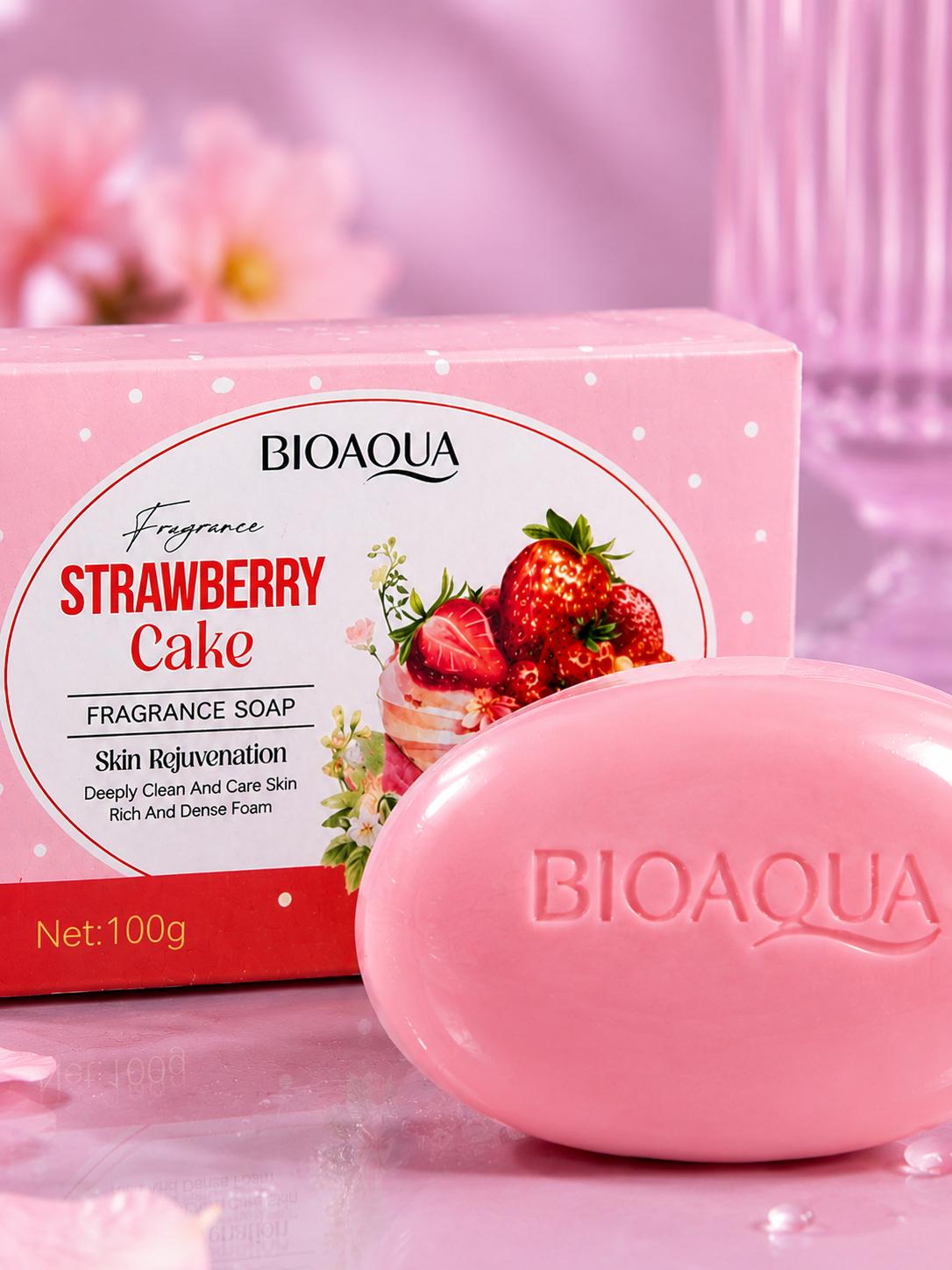 Jabon bioaqua de pastel de fresa