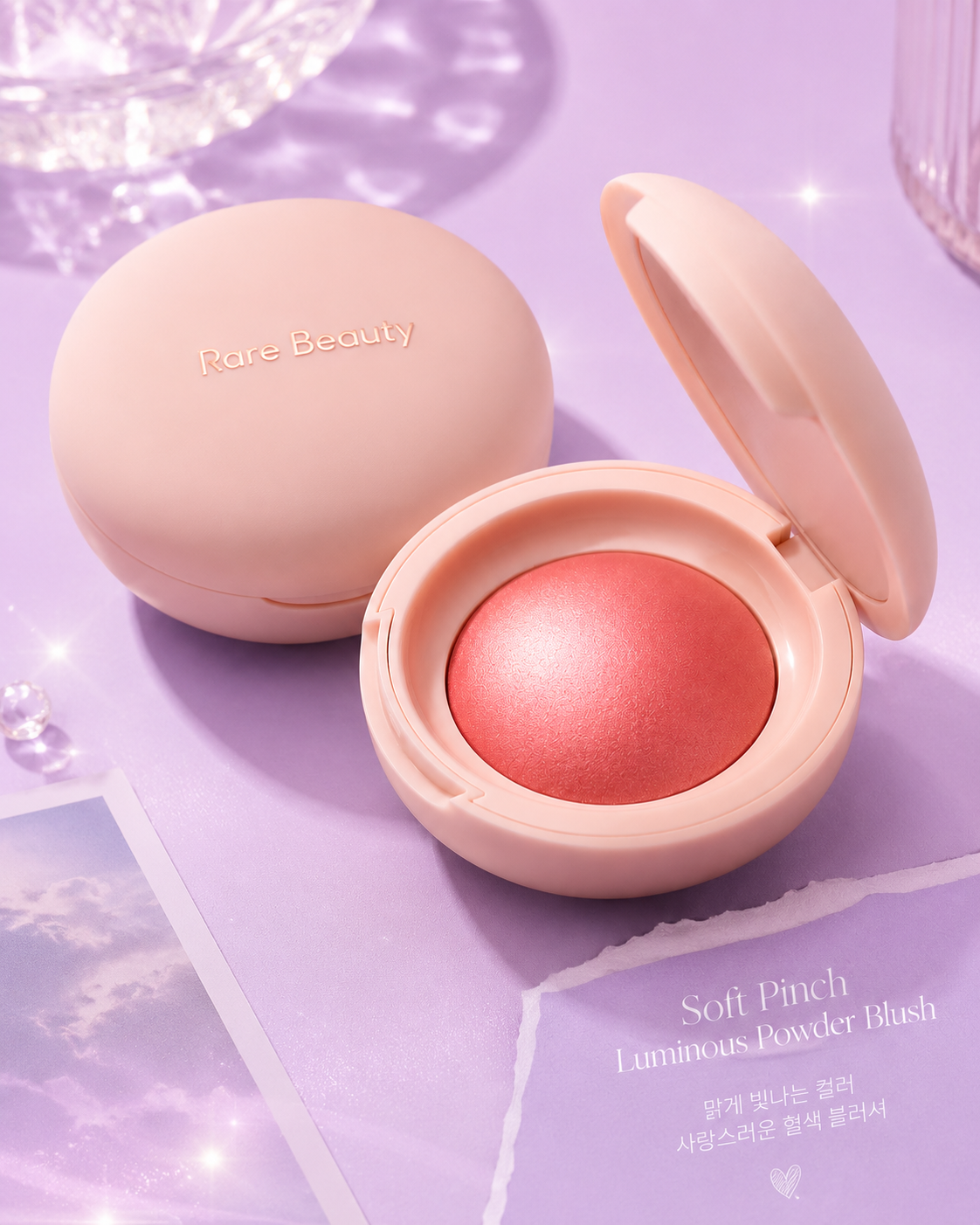 Blush con iluminador rare Beauty