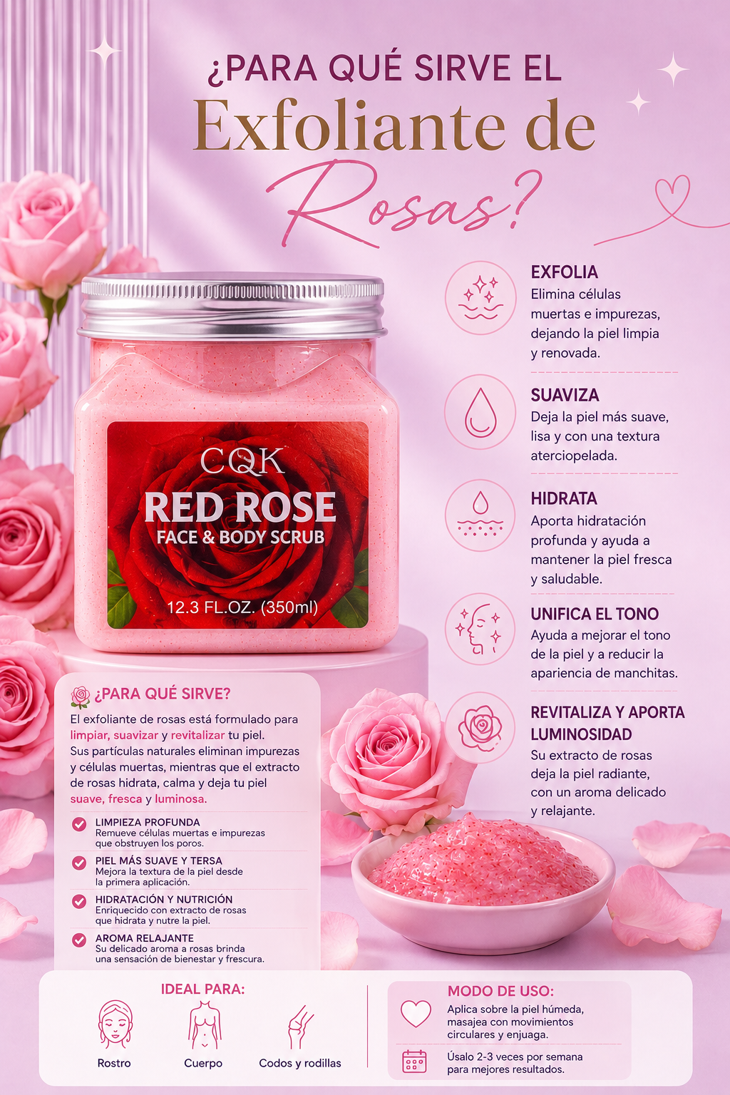 Exfoliante para cuerpo y cara