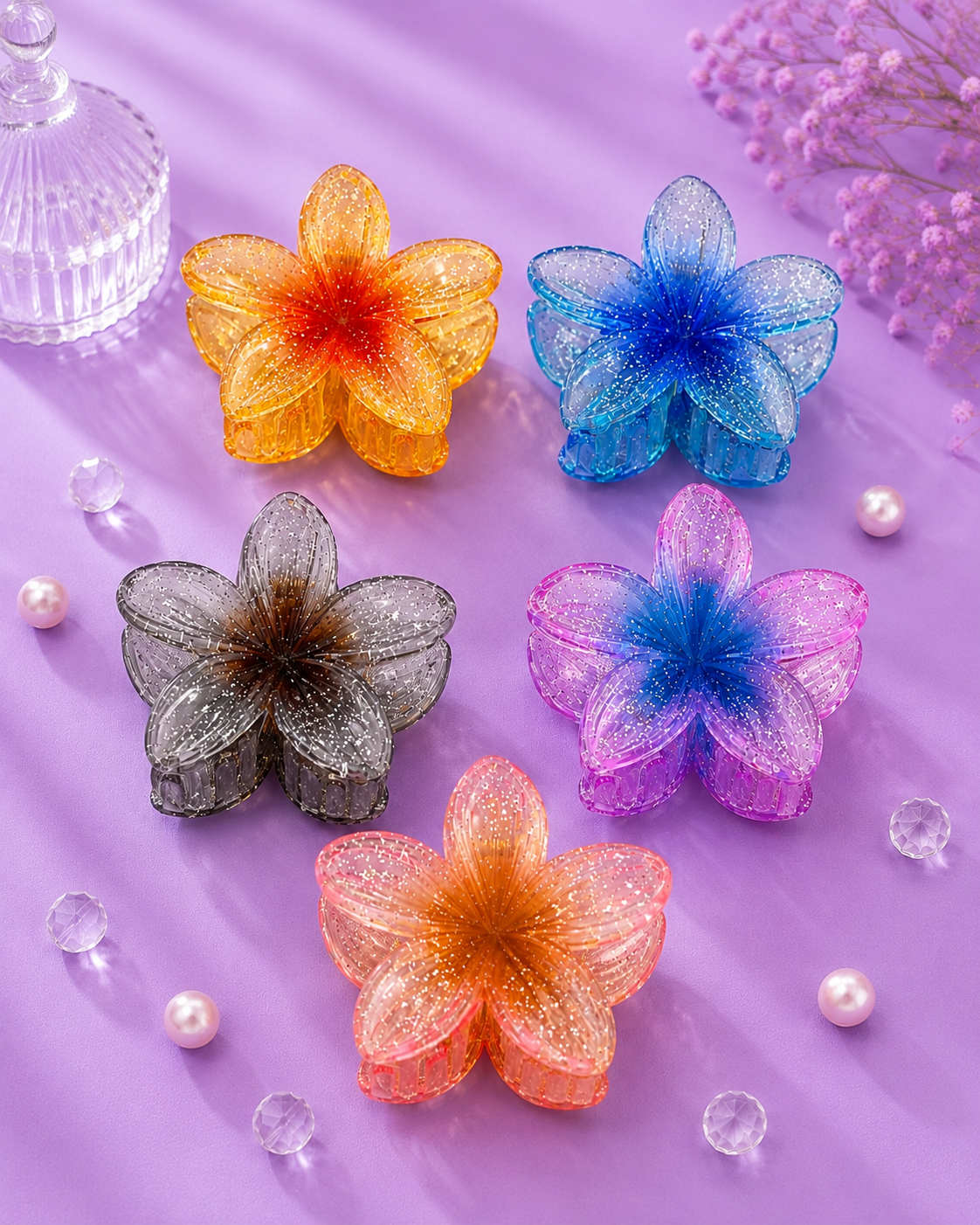 Gancho hawaiano glitter