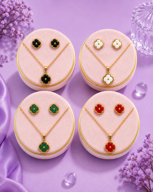 Set de collar y aretes