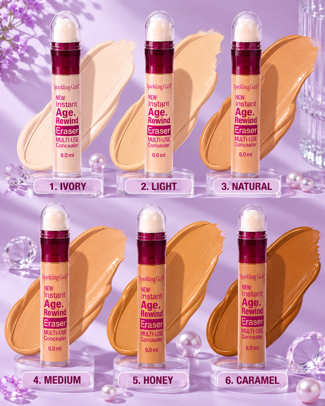 Corrector liquido con esponja