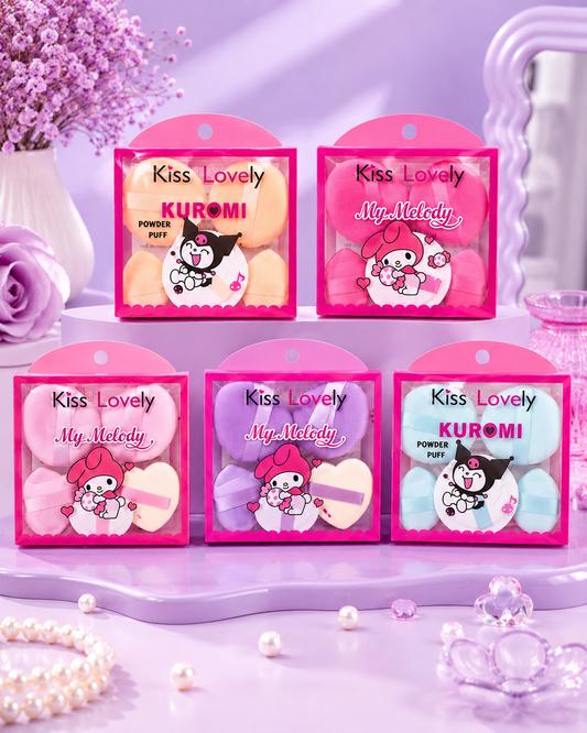 Set de borlas y esponjas Sanrio