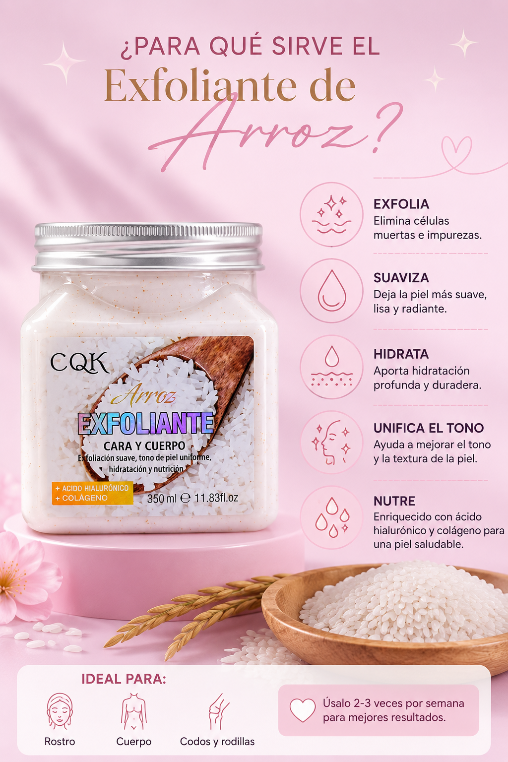 Exfoliante para cuerpo y cara