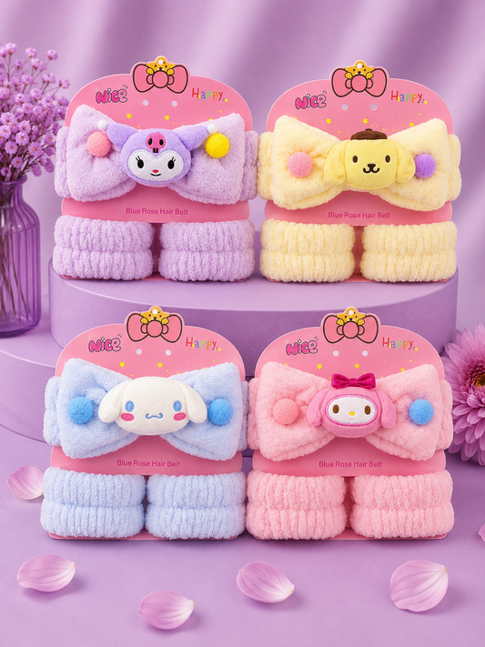 Set skincare Sanrio con muñequeras