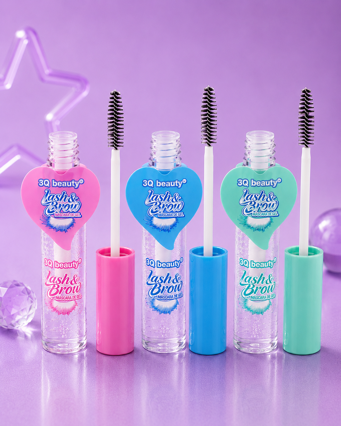 Gel de pestañas y cejas con espejo