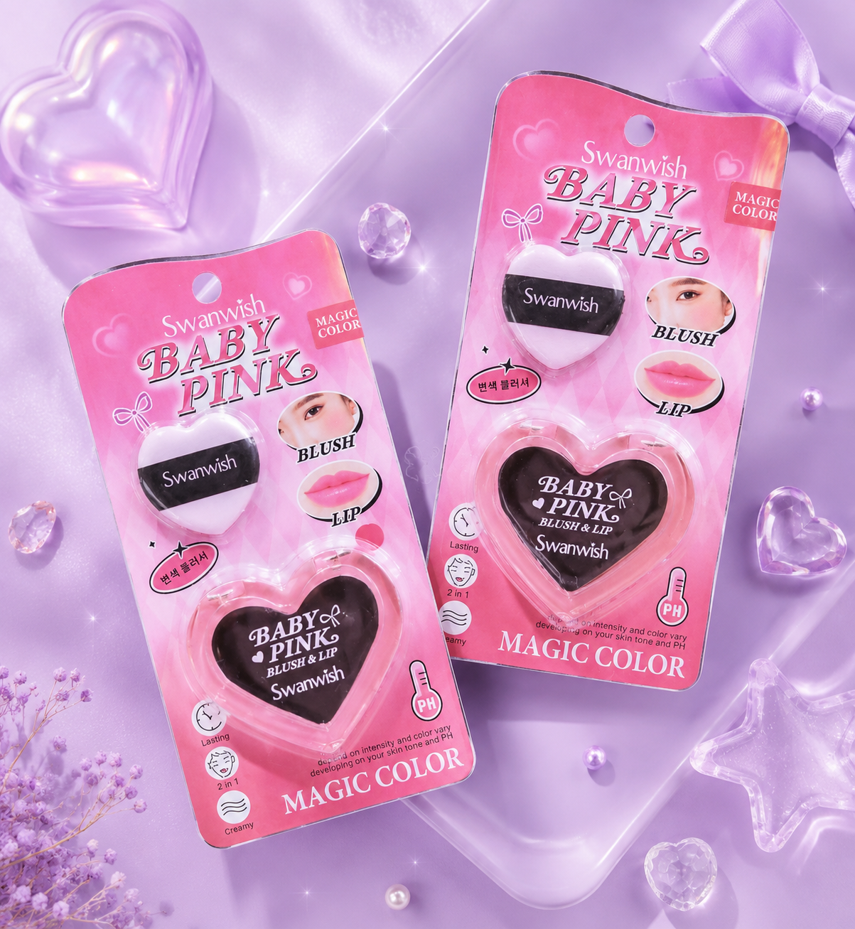 Blush mágico con borla