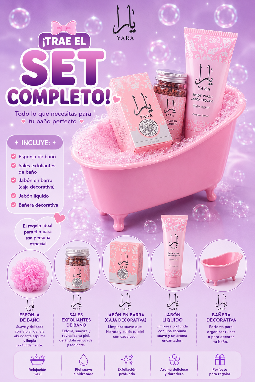 Set de baño yara
