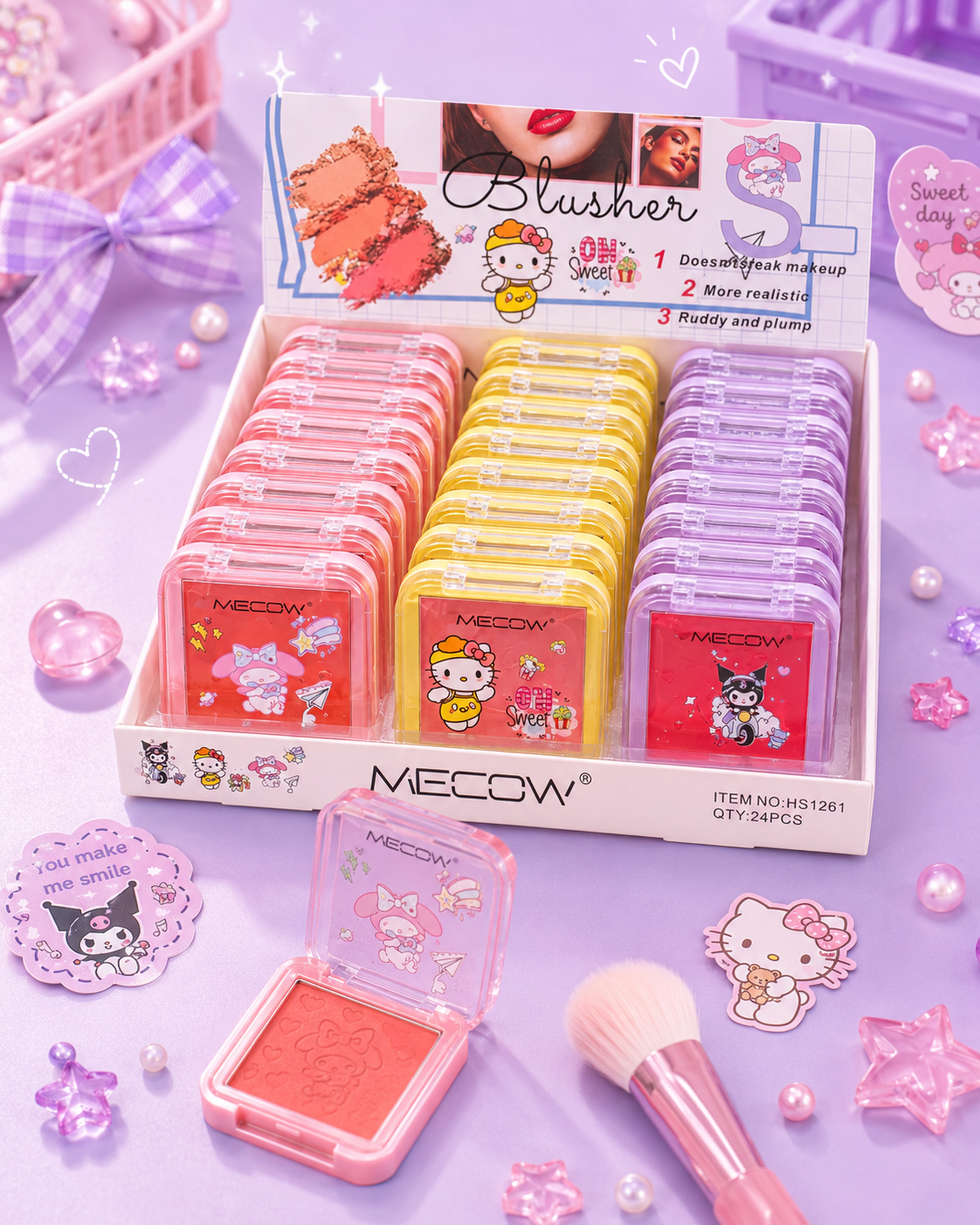 Blush compacto Sanrio