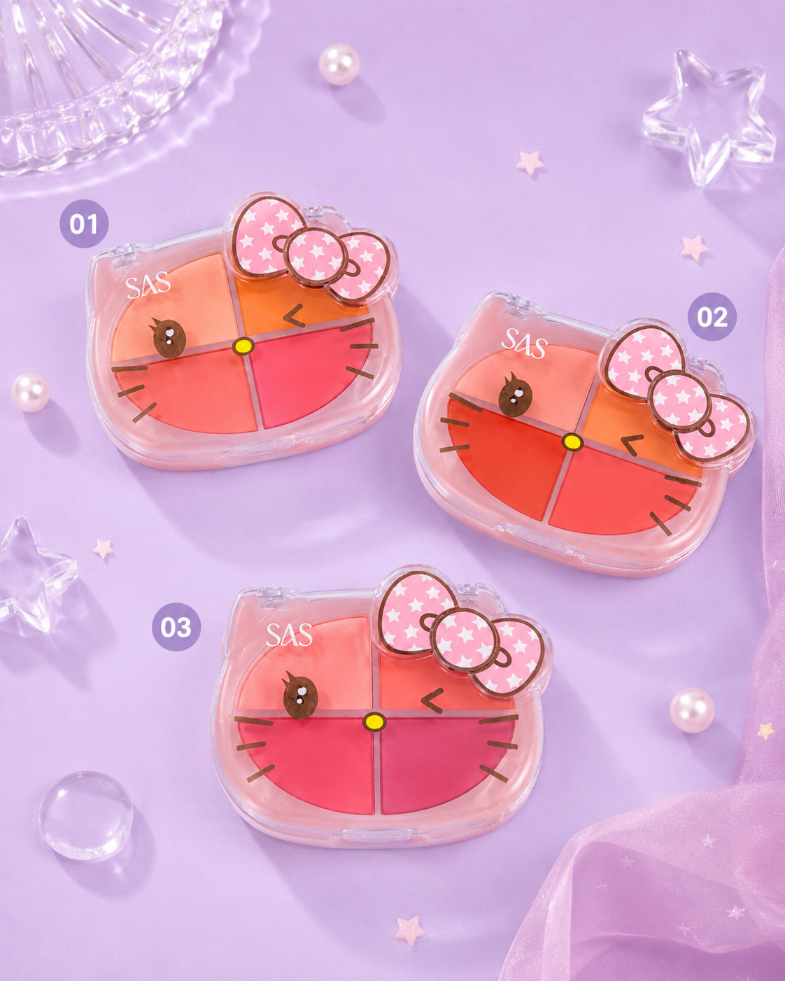 Blush 4 en 1 hello kitty