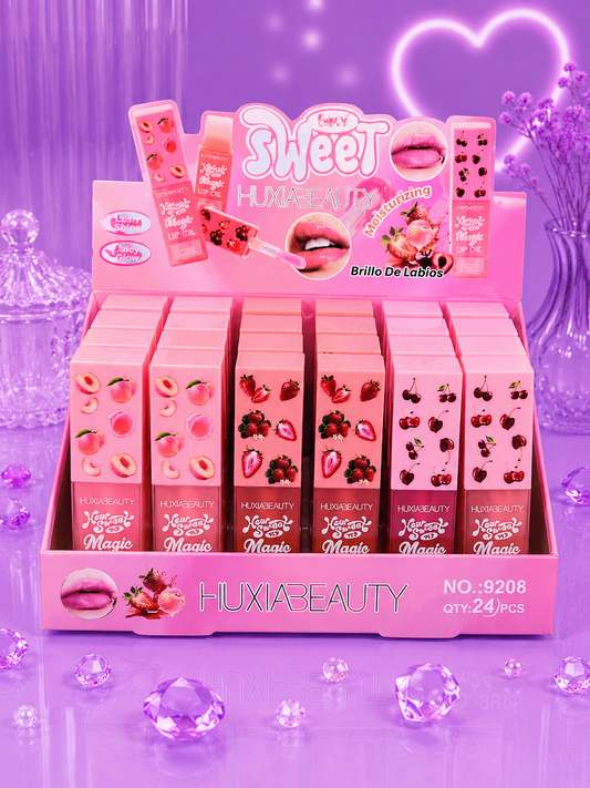 Lip gloss ancho de frutas
