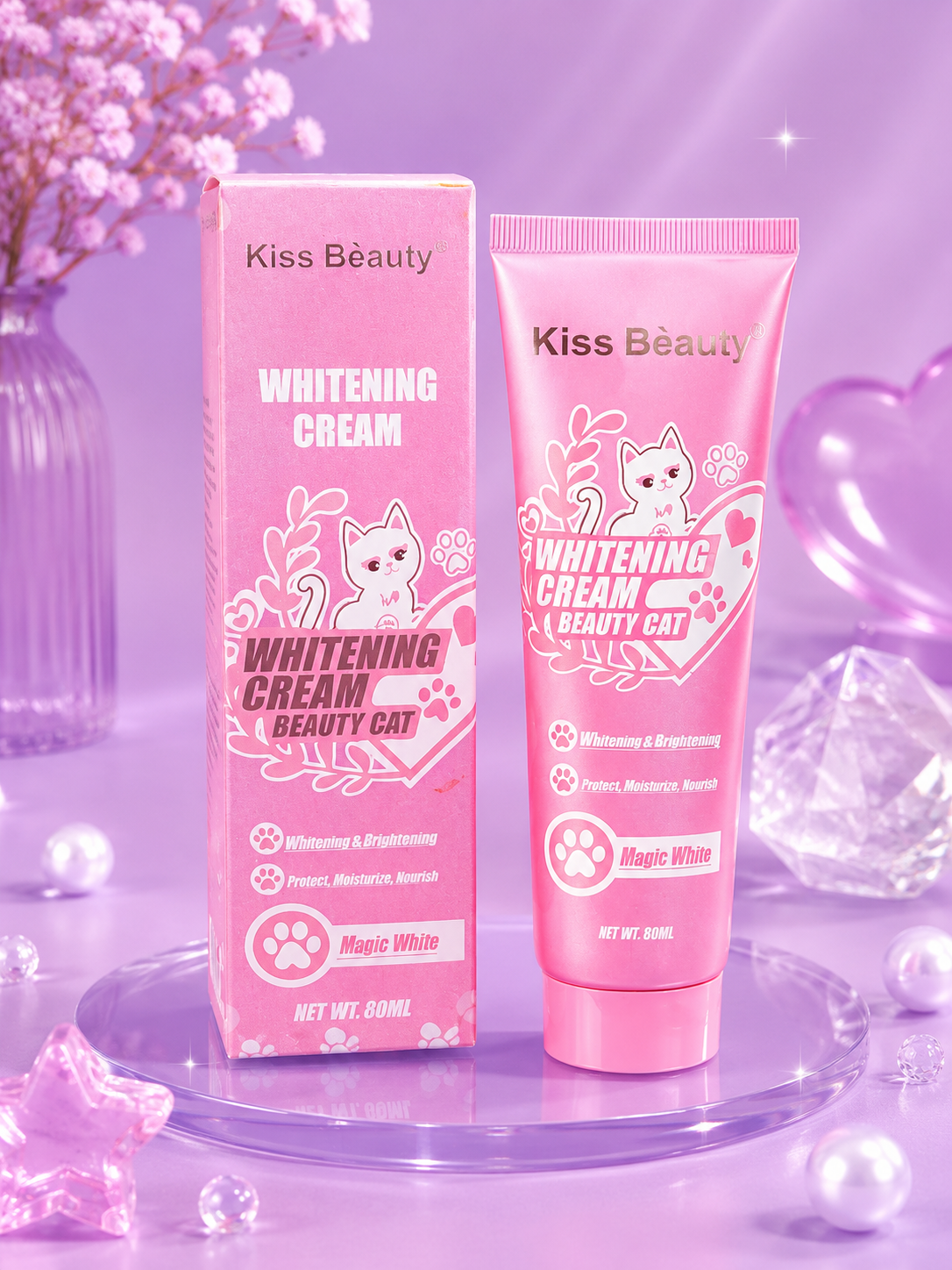 Crema aclaradora corporal kiss beauty