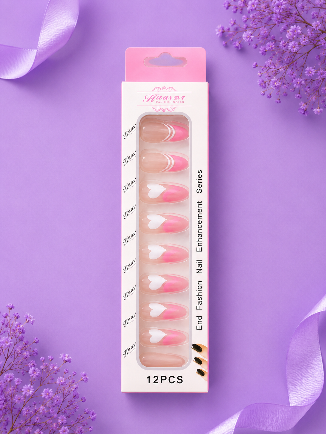 Uñas press on estilo coreanas