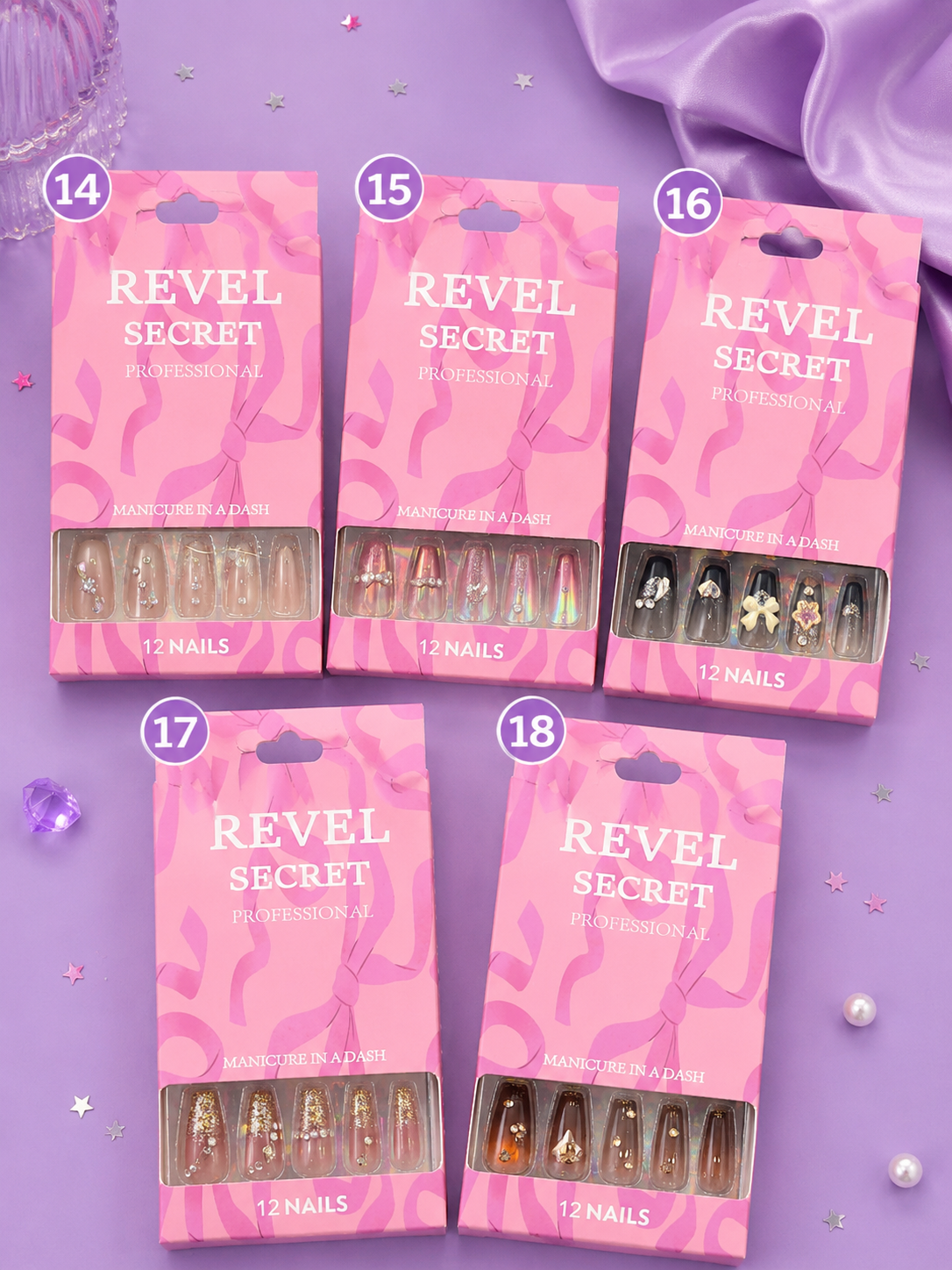 Uñas press on revel secret