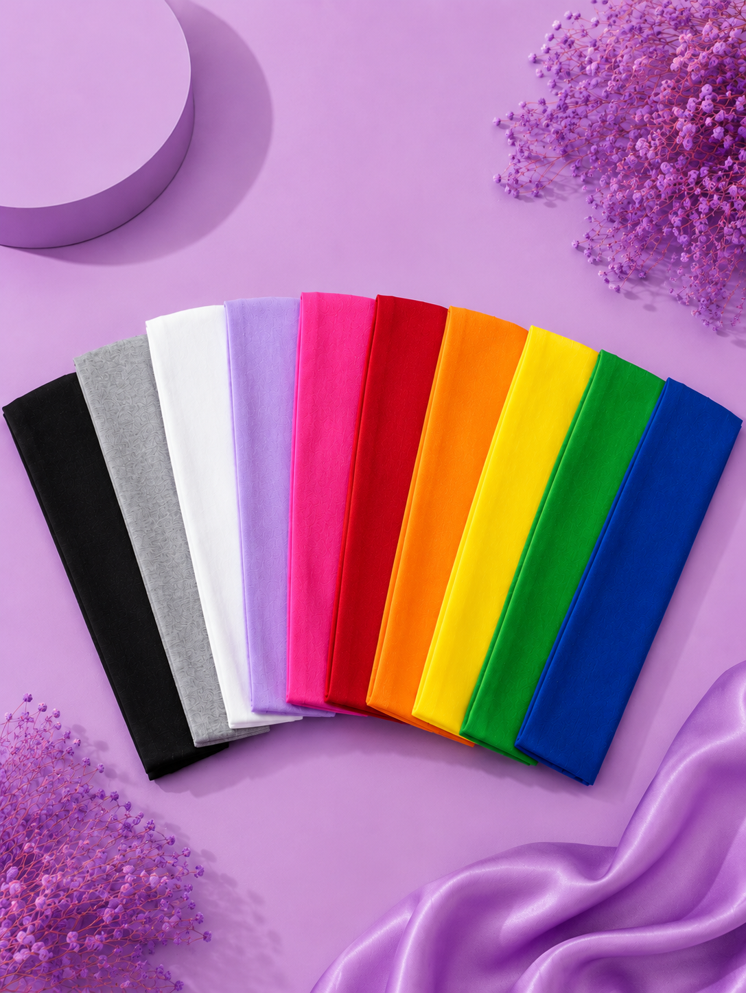 Vincha de tela de colores