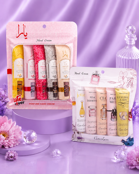set de 5 cremas de perfumes