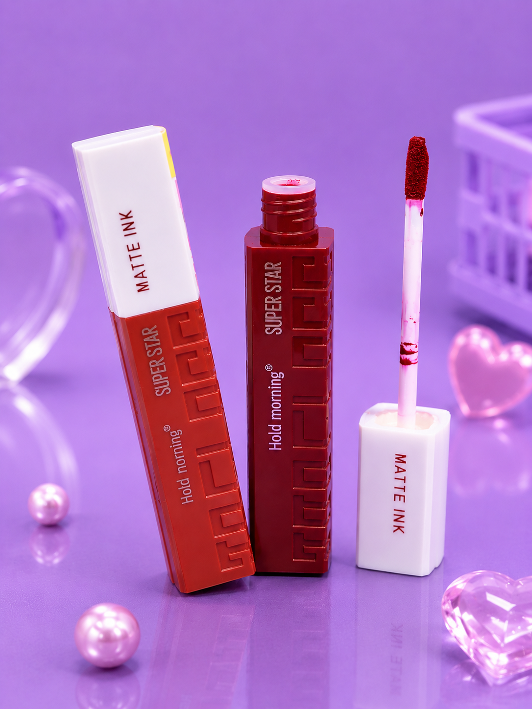 Labial mate súper Stay tapón blanco